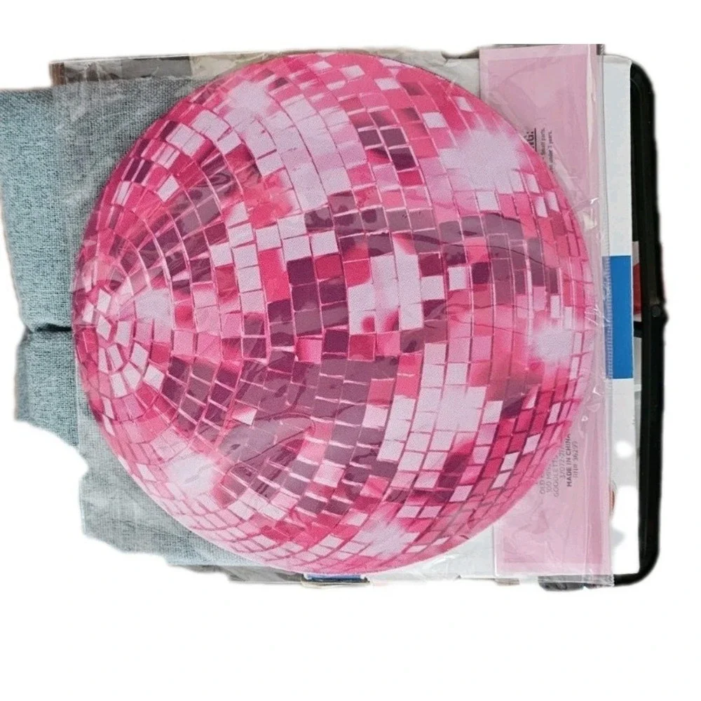 Disco Cowgirl MOUSE PAD- Pink Disco Ball Design- 7.75